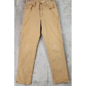 Carhartt Pants Mens 30 x 32 Tan Brown Relaxed Fit Canvas Work 102517-918